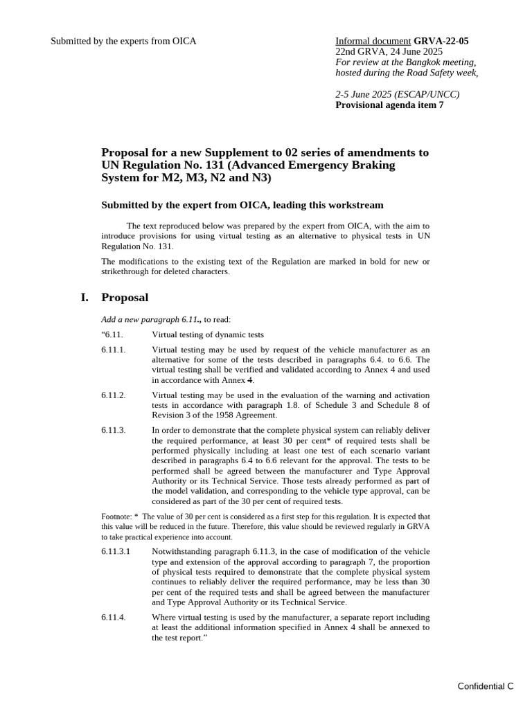 Virtual Testing in UN Reg. No. 131 | PDF | Verification And Validation ...
