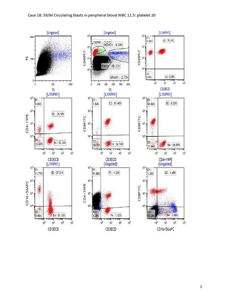 59/M Case: Circulating Blasts & WBC 11.5 | PDF