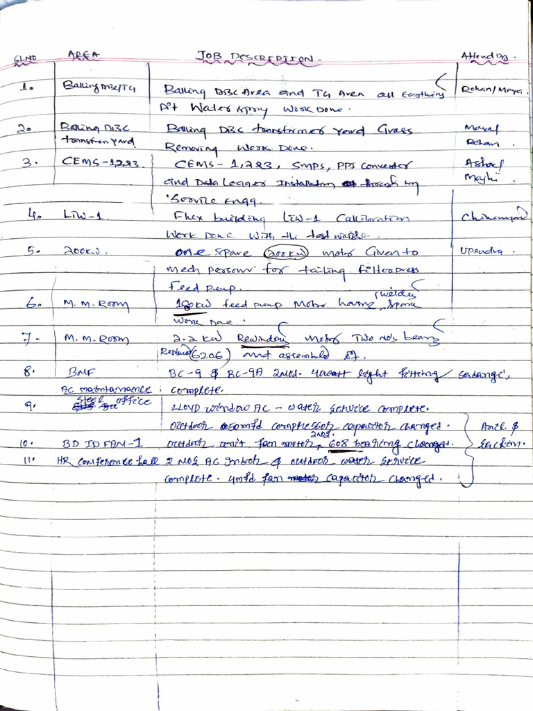 Electrical Log Book 1 | PDF