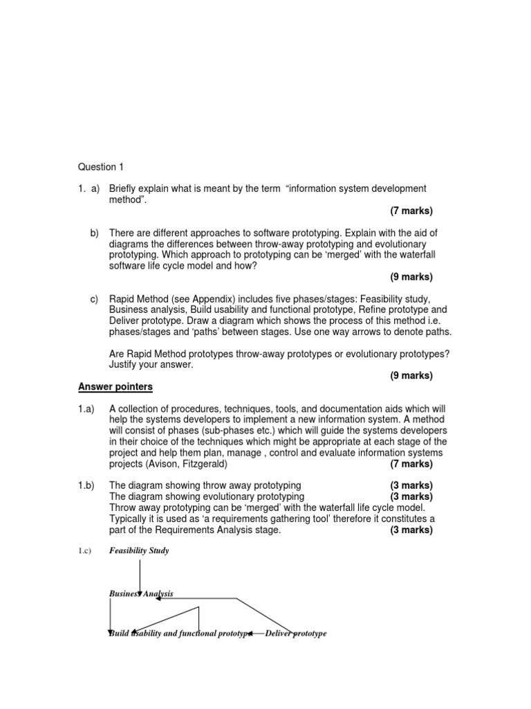 (7 Marks) : Feasibility Study | PDF | Software Prototyping | Systems Design