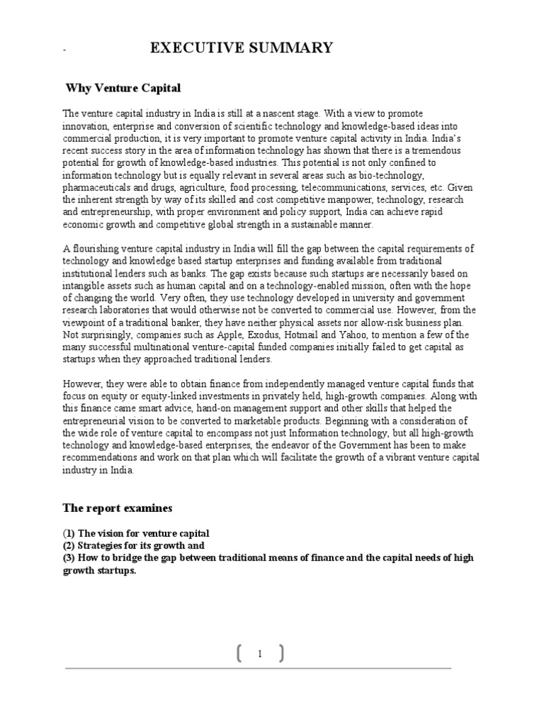 India's Venture Capital Blueprint | PDF | Venture Capital | Corporate ...