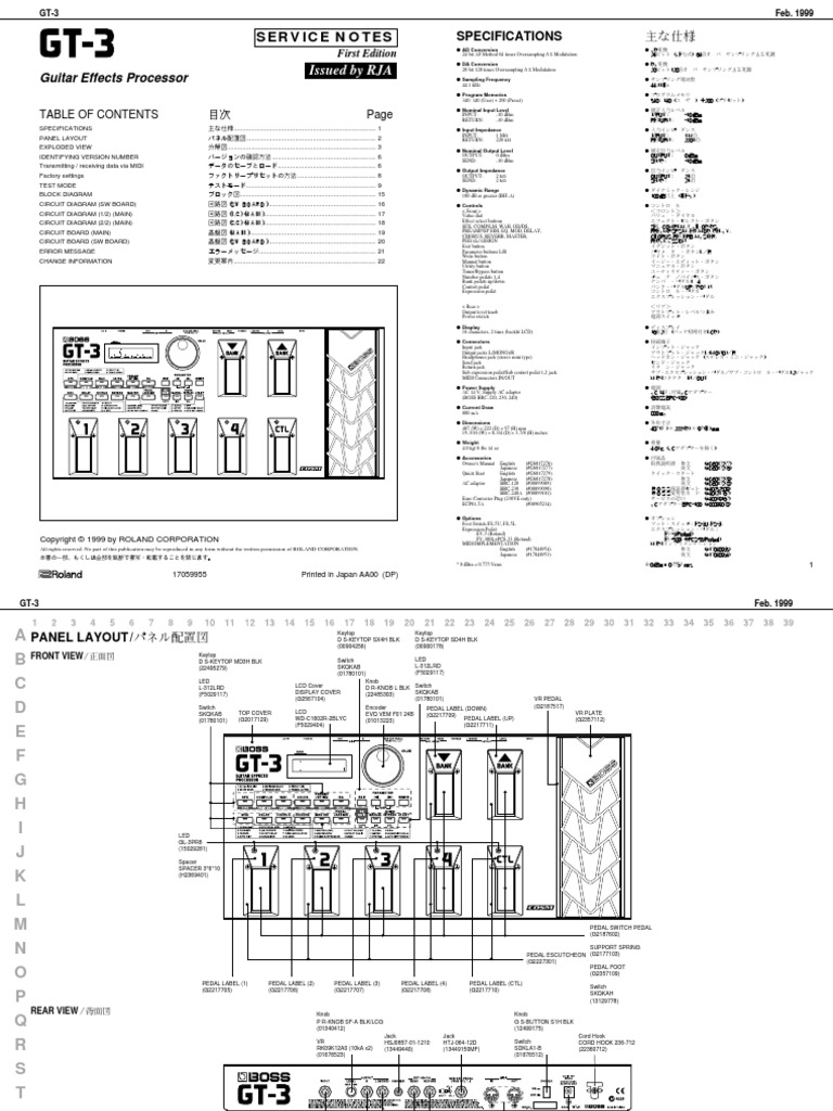 Roland-BOSS GT3 - Fatboi Electronics & Guitar Services