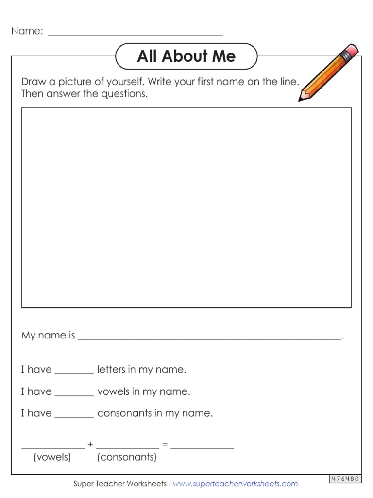All About Me Letters in Name ALLME | PDF