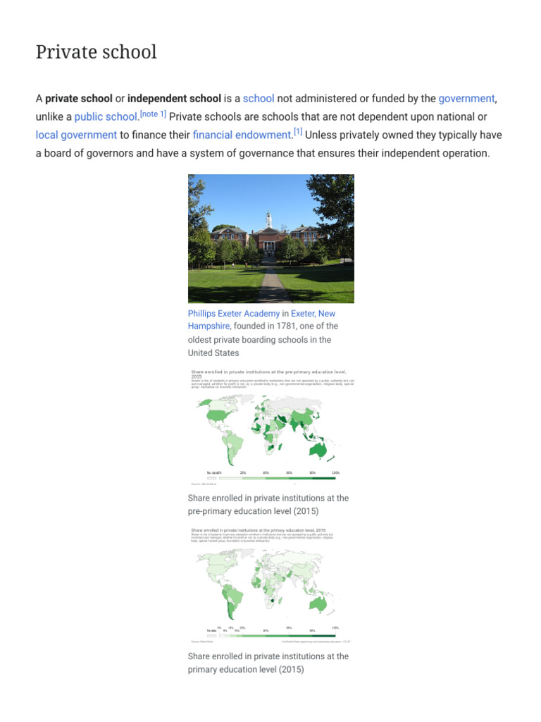 Private School - Wikipedia | PDF | Private School | Schools