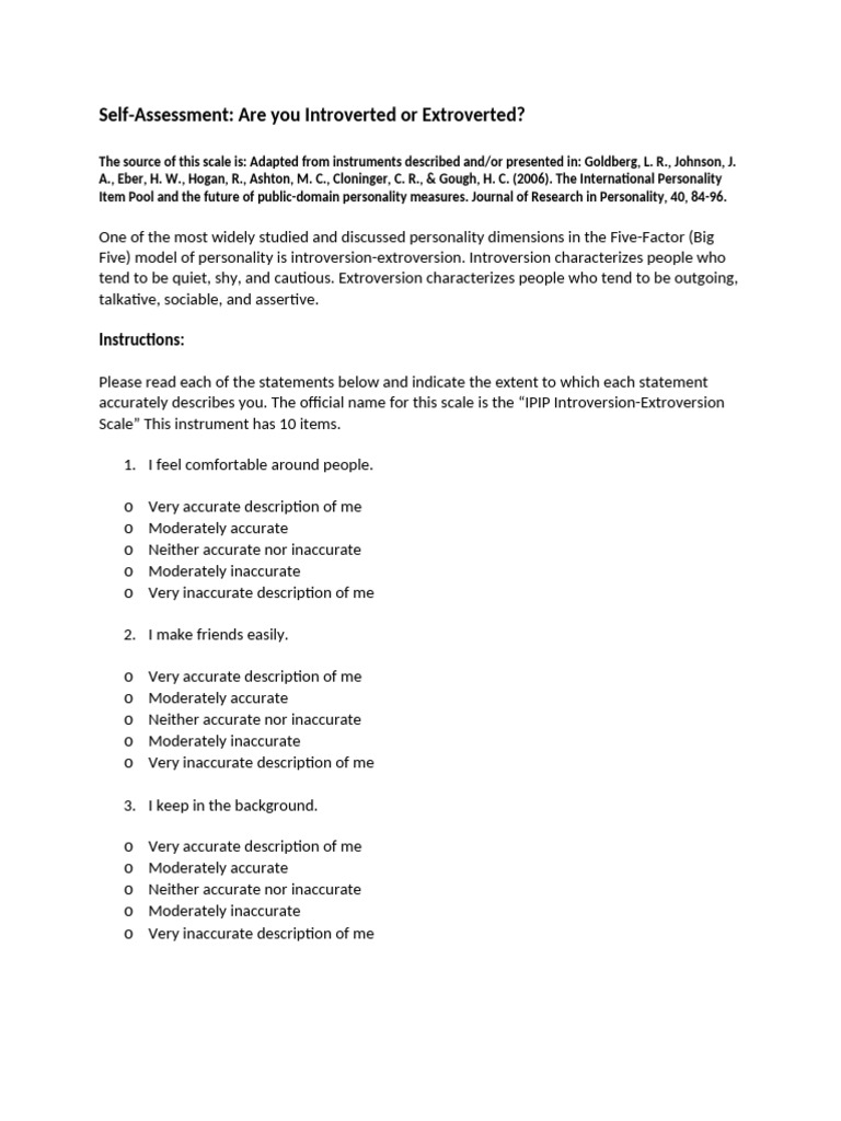 Understanding Introversion vs. Extroversion | PDF | Extraversion And ...
