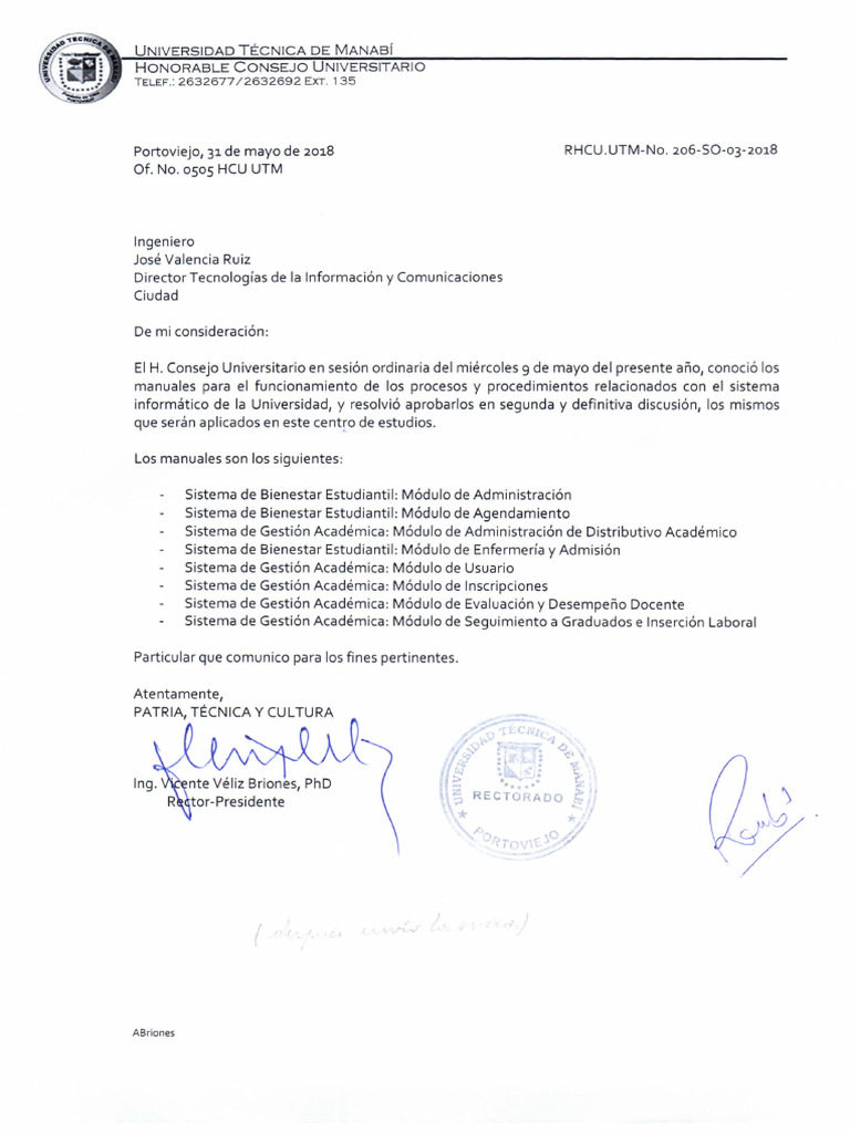 Módulo de Inscripciones SGA UTM | PDF | Software | Historial médico
