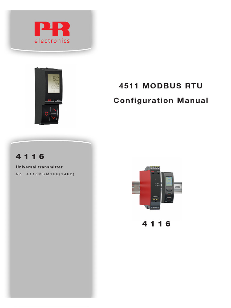 PR 4116 Modbus Configuration Guide | PDF | Computer Engineering | Computing