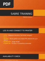Sabre Commands Quick Reference Guide | PDF | Civil Aviation | Aviation