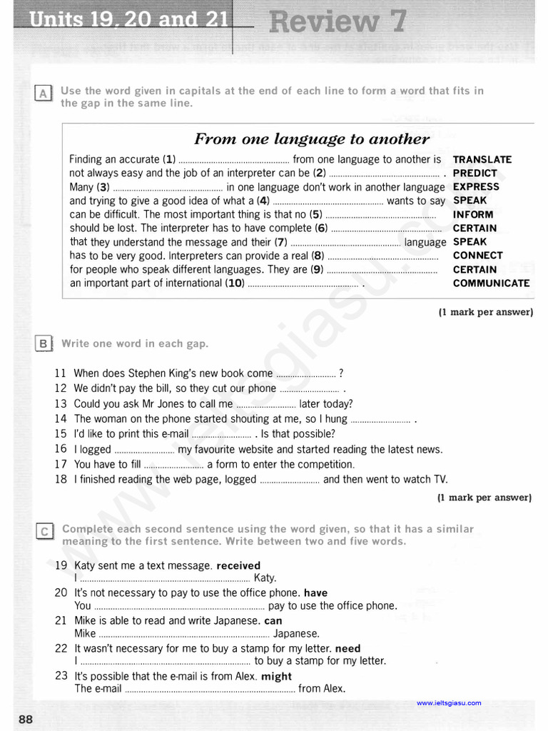 Language Interpretation Exercises | PDF | Communication | Human ...