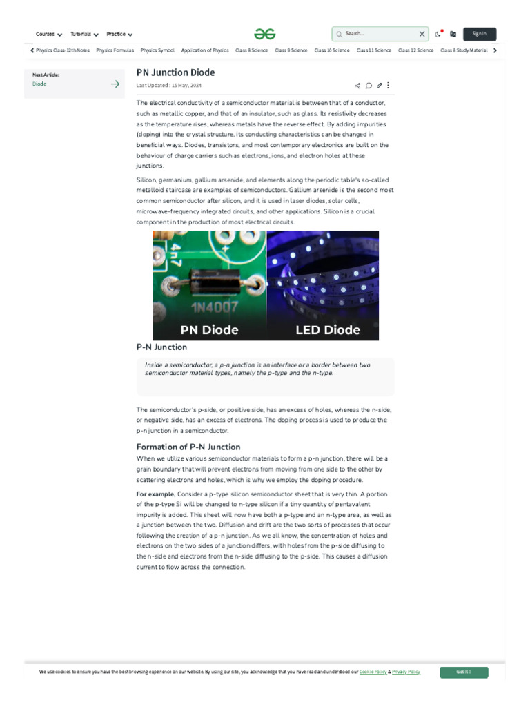 Understanding P-N Junction Diodes | PDF | P–N Junction | Diode