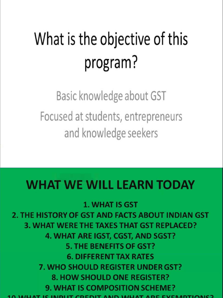 3 - Overview of GST | PDF