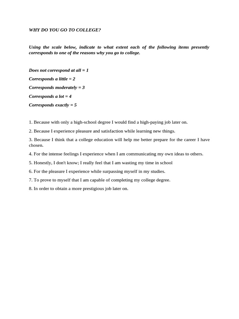 Academic Motivation Scale for Students | PDF | Motivation | Motivational