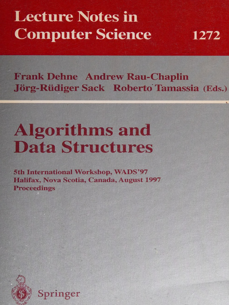 WADS'97 Proceedings: Algorithms & Data Structures | PDF | Triangle ...