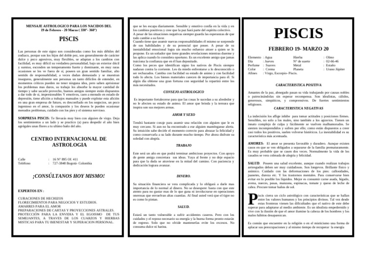 Características y amor de Piscis | PDF | Amor | Piscis (astrología)