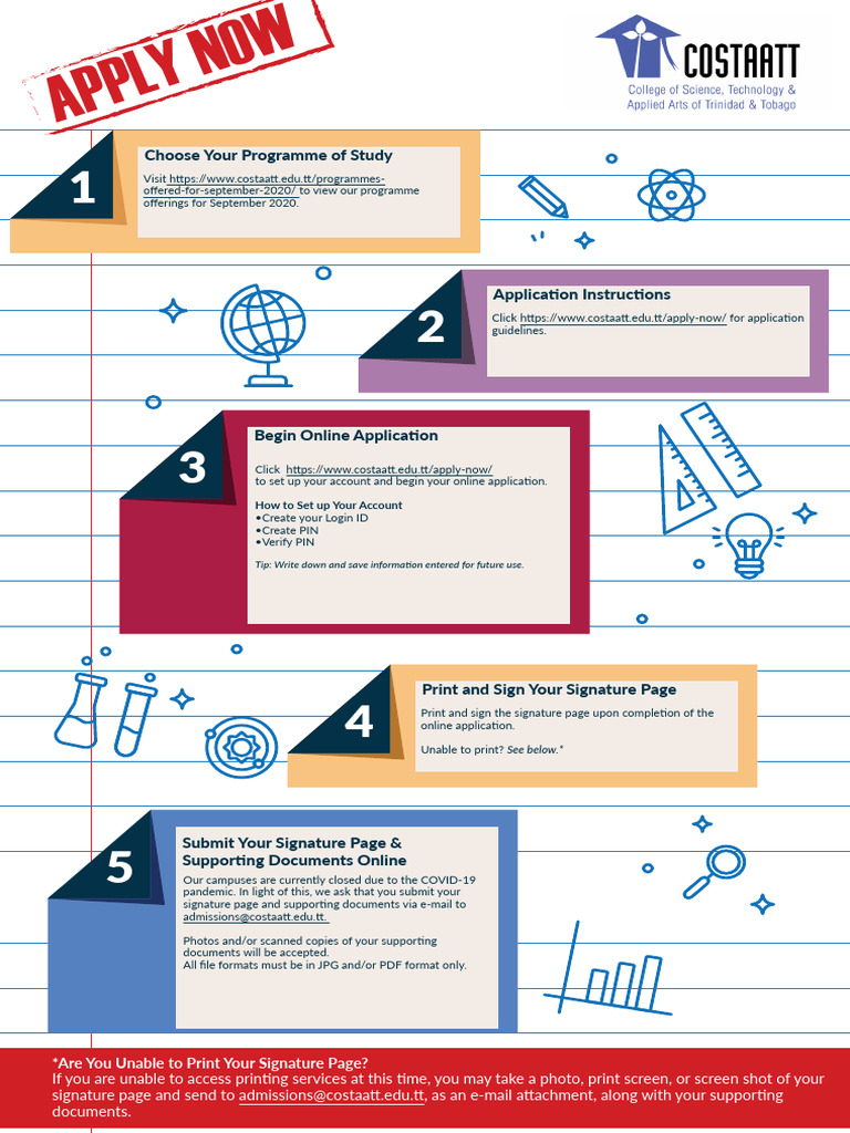 Costaatt Application Guide 2020 | PDF