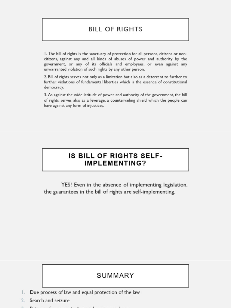 Understanding the Bill of Rights | PDF | Arrest | Search Warrant