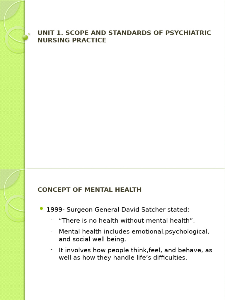 Unit 1 Psych Summer Notes | PDF | Mental Health | Psychiatry