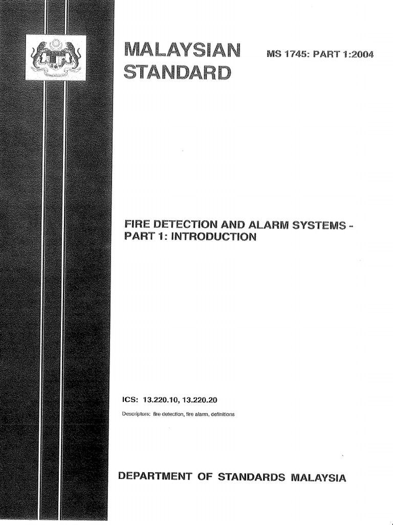 MS 1745-Part 1 2004 | PDF