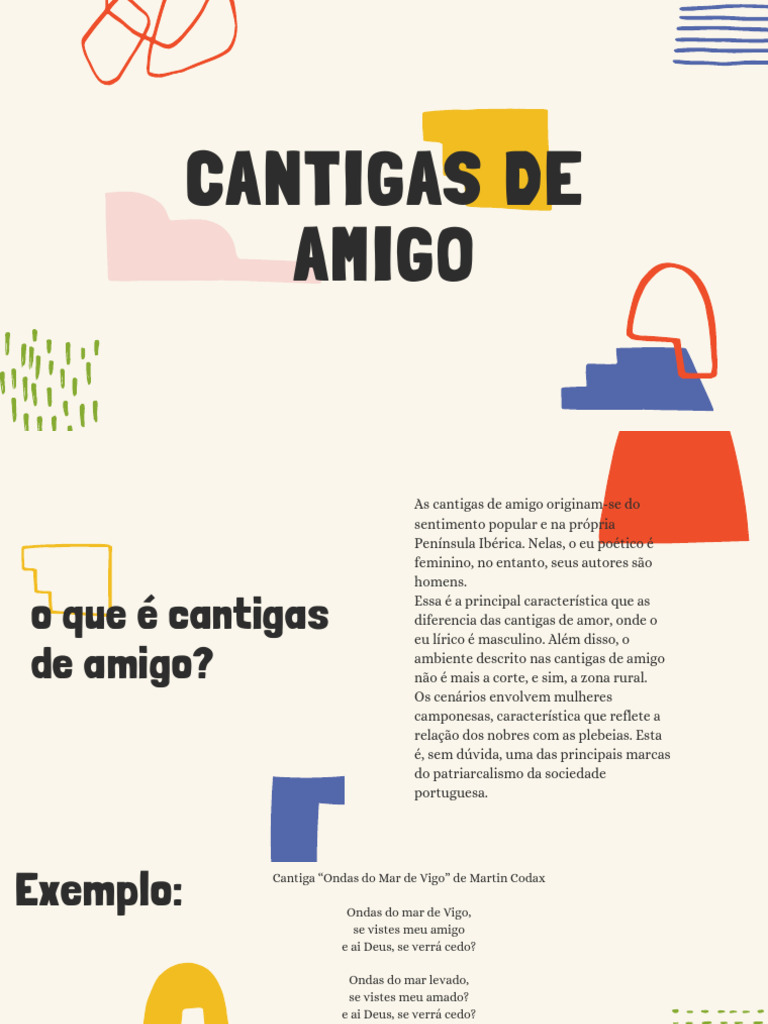 Características das Cantigas de Amigo | PDF