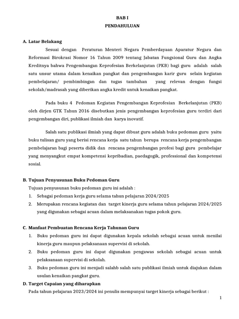 Buku Pedoman Guru 2024 | PDF
