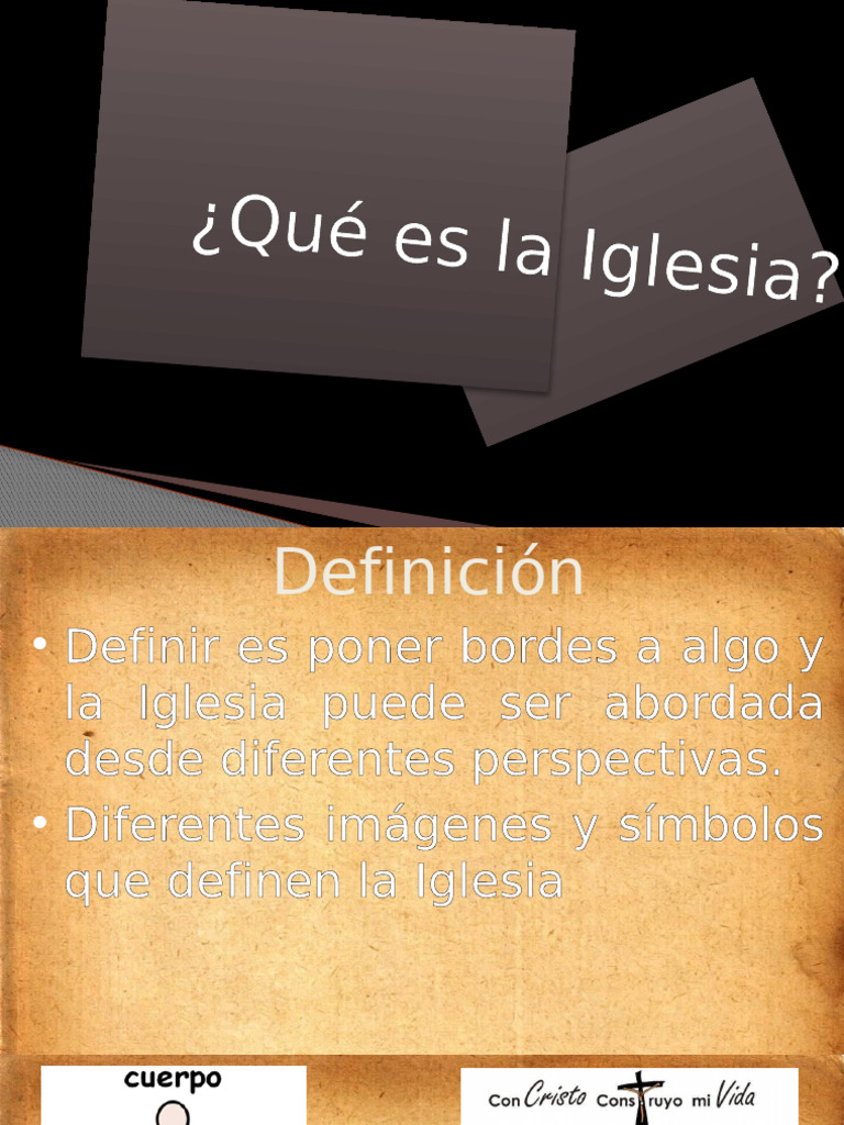 Definición y Funciones de la Iglesia | PDF | eucaristía | Cristo (título)