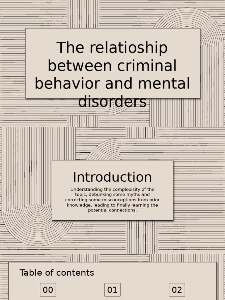Mental Illness and Criminal Behavior Insights | PDF | Psychopathy ...