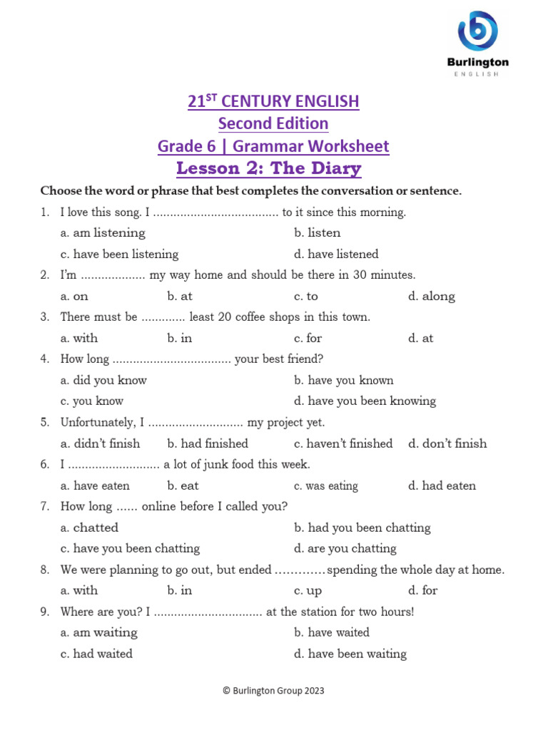 WS C26 Pre L2 G Grammar | PDF