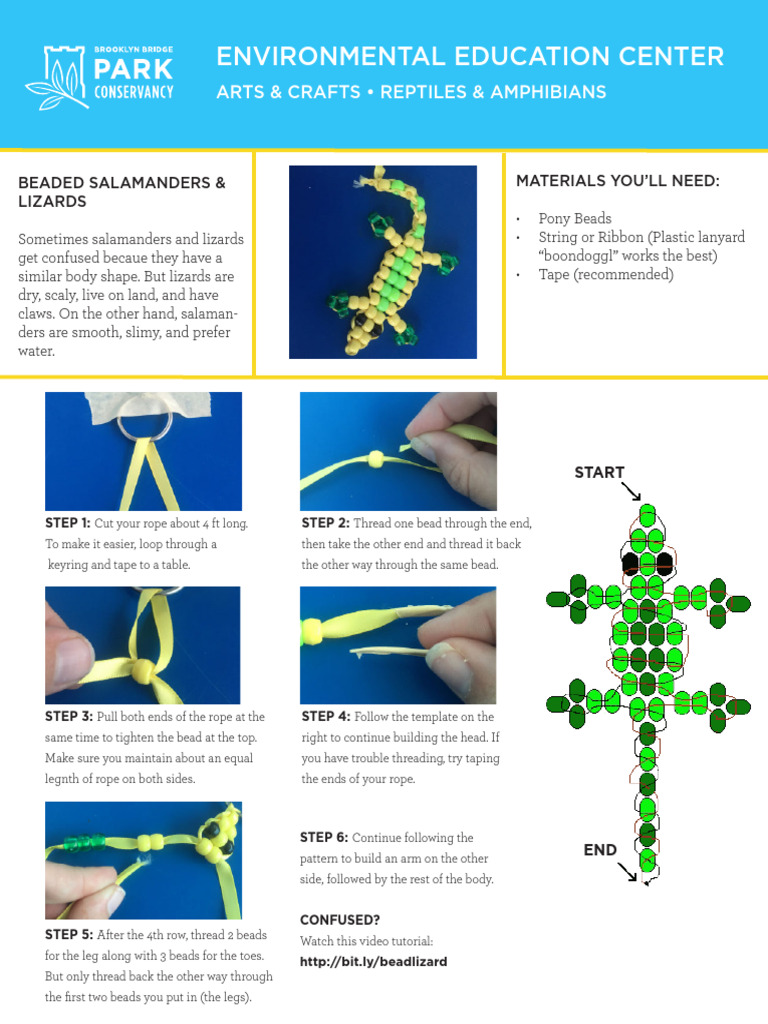 Beaded Lizard Craft Instructions | PDF