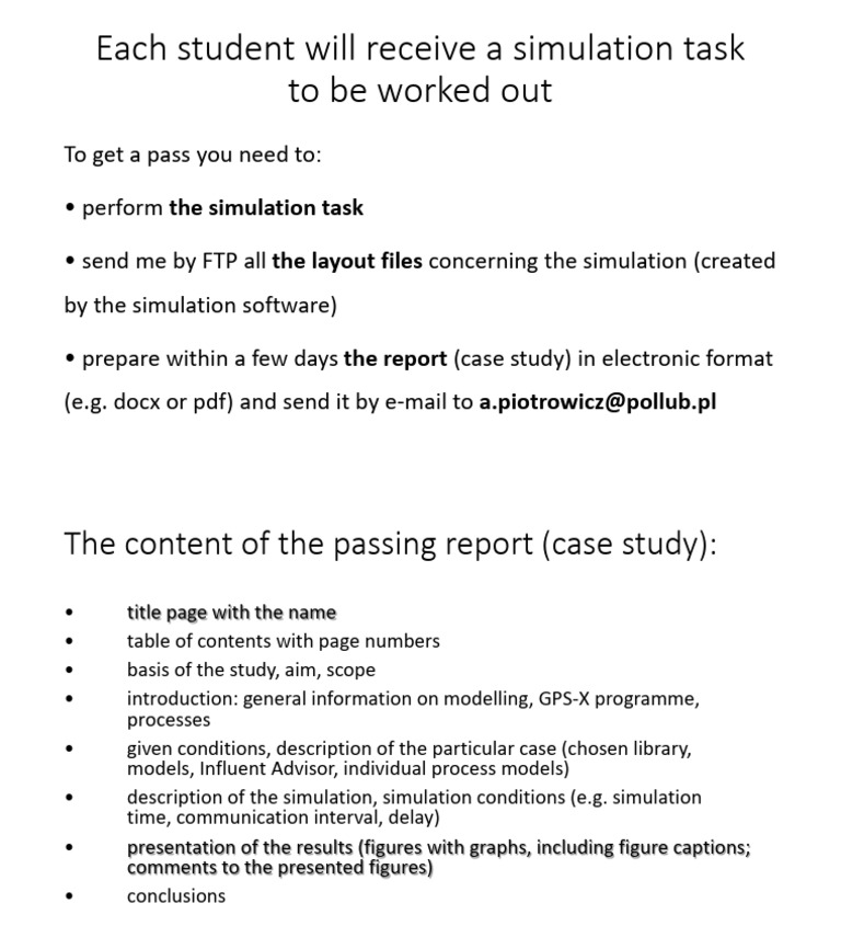 MECM40006 Simulation Task Guidelines | PDF
