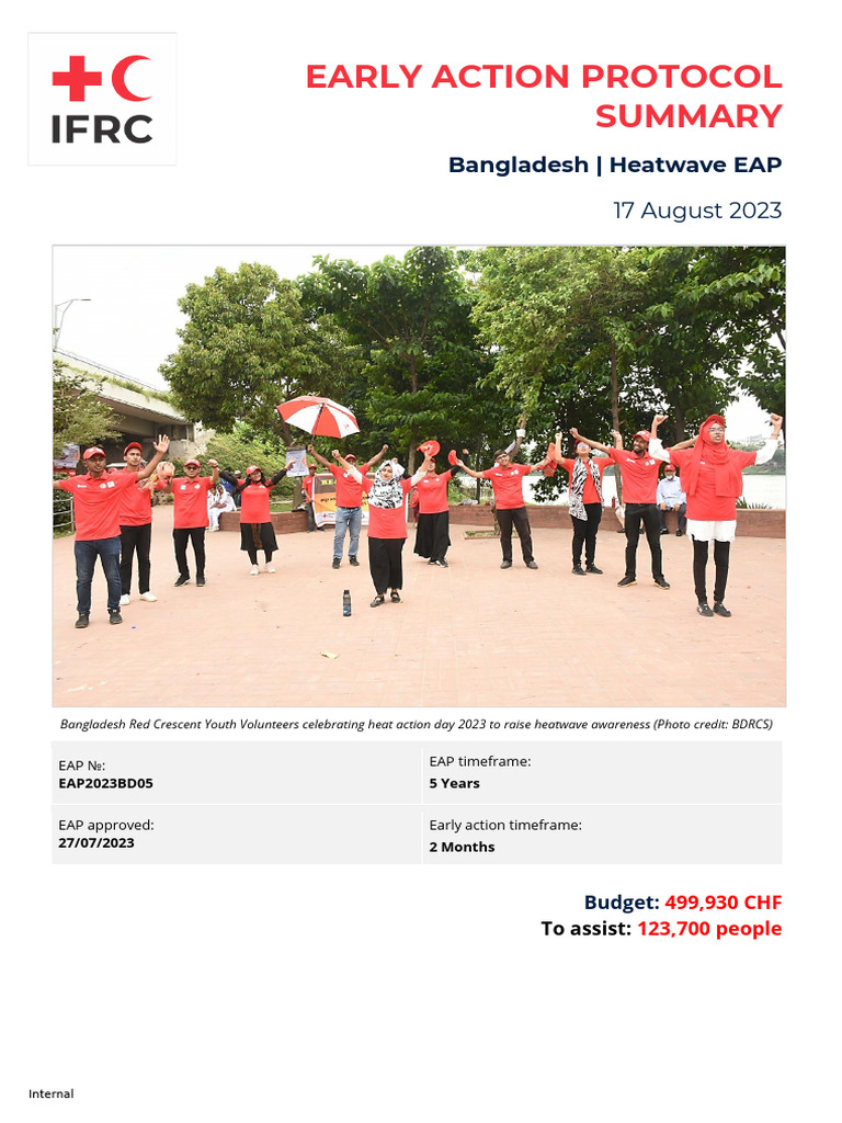 Dhaka Heatwave Early Action Protocol | PDF | Hyperthermia ...