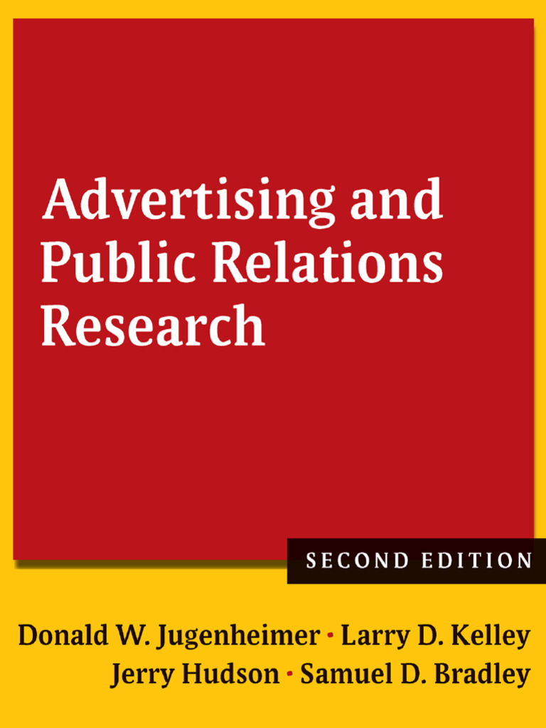 Advertising & PR Research Guide | PDF | Hypothesis | Public Relations