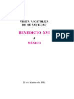 Misal Benedicto XVI Mexico 2012