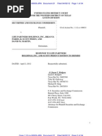SEC Response To Motion To Dismiss - LPHI and Peden