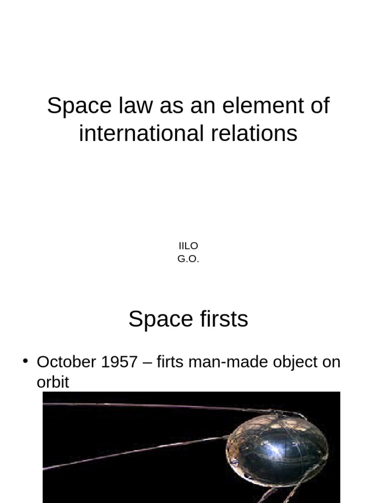 Space Law in International Relations | PDF | Outer Space | Spaceflight