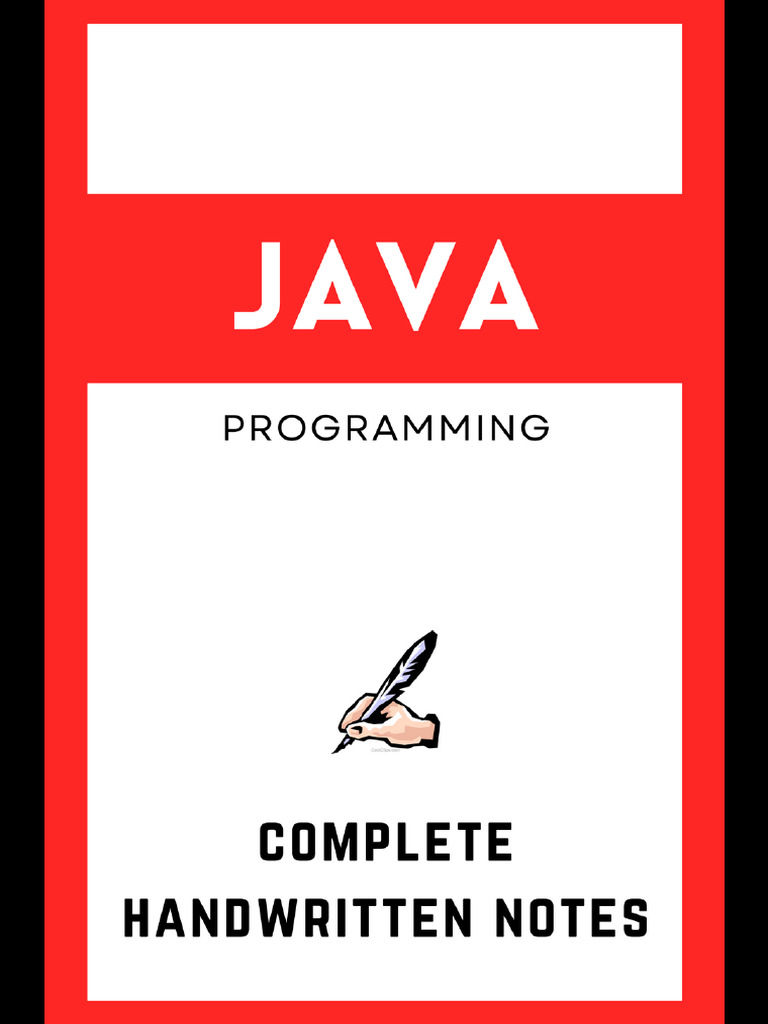 Java Notes | PDF