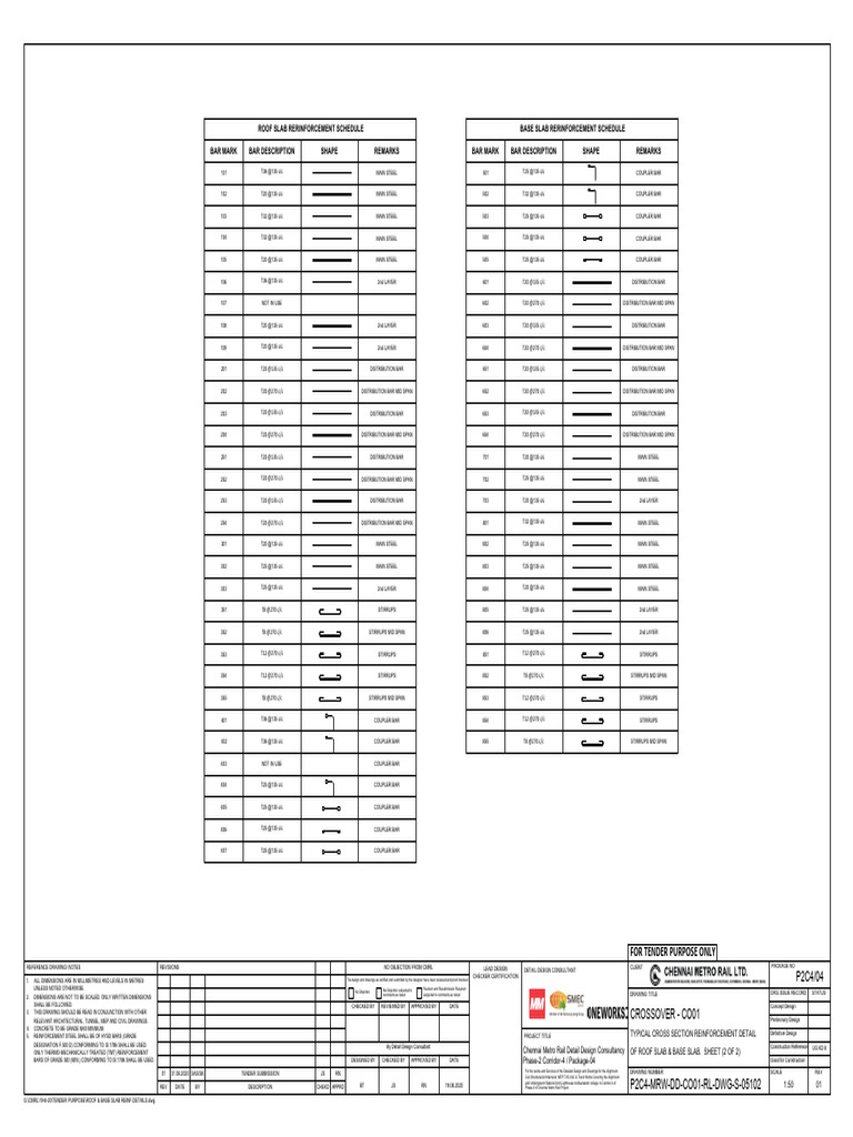 Chennai Metro Rail Design Approval Document | PDF | Concrete | Building ...