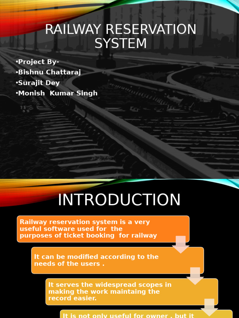 Railway Reservation System Overview | PDF