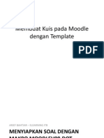 Membuat Kuis Pada Moodle Dengan Template