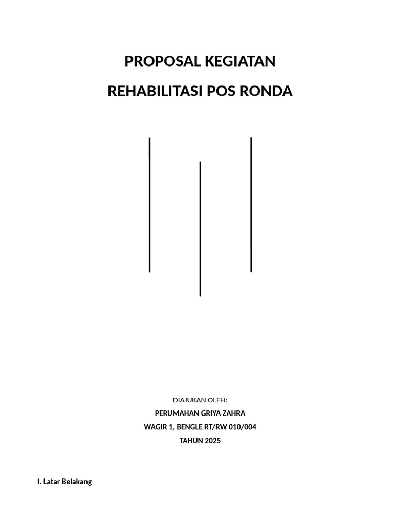 Proposal Rehabilitasi Pos Ronda 2025 | PDF