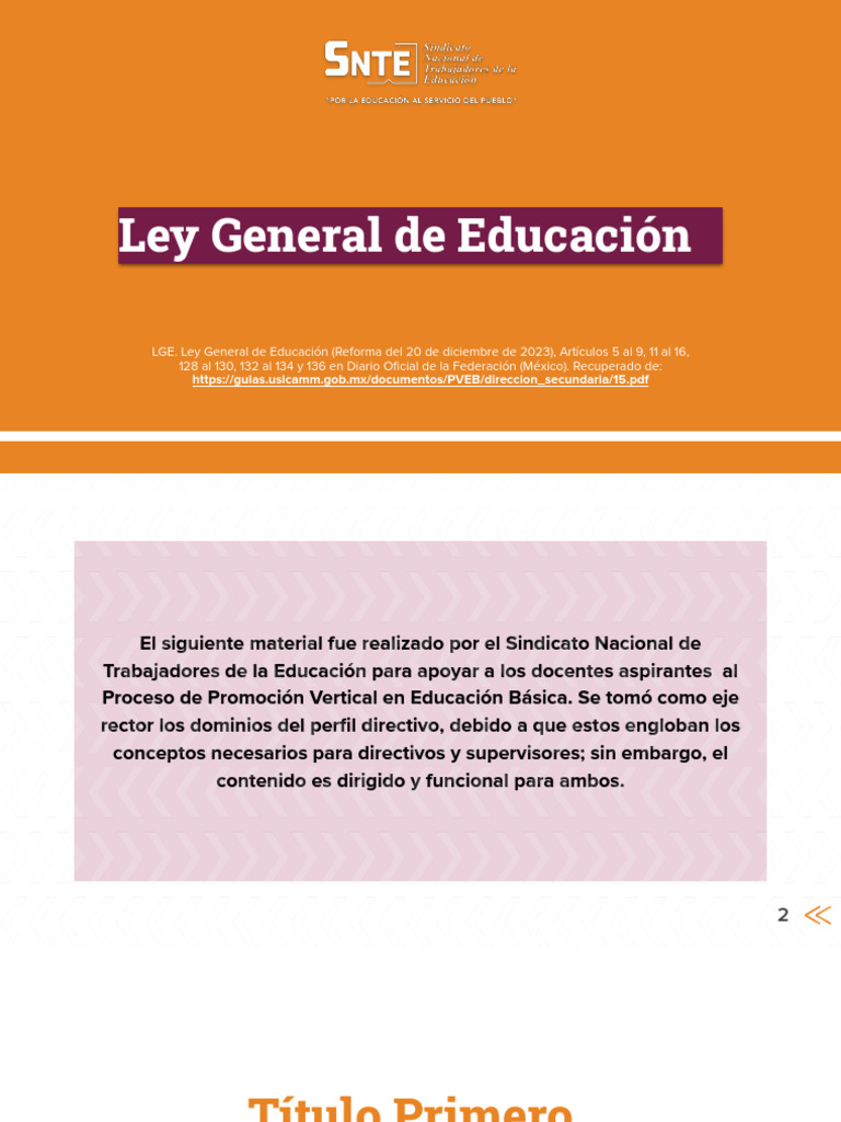 Ley General de Educación en México 2023 | PDF | Sustentabilidad | Escuelas