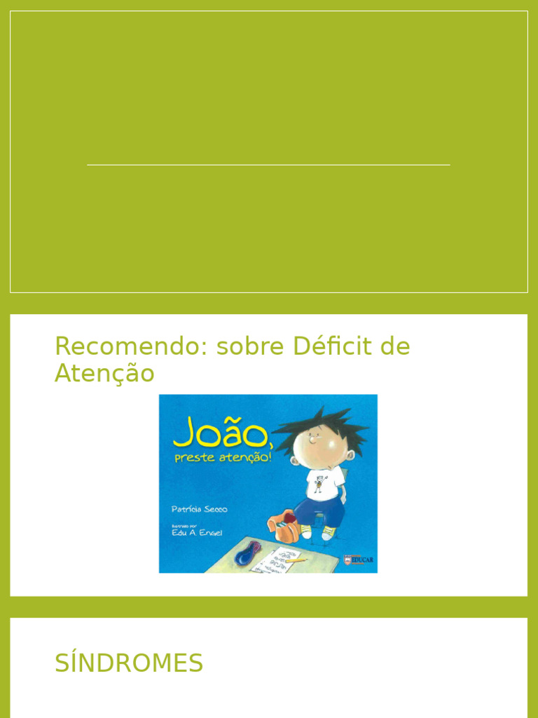 Transtornos Infantis: TDAH e Sintomas | PDF | Transtorno de déficit de ...