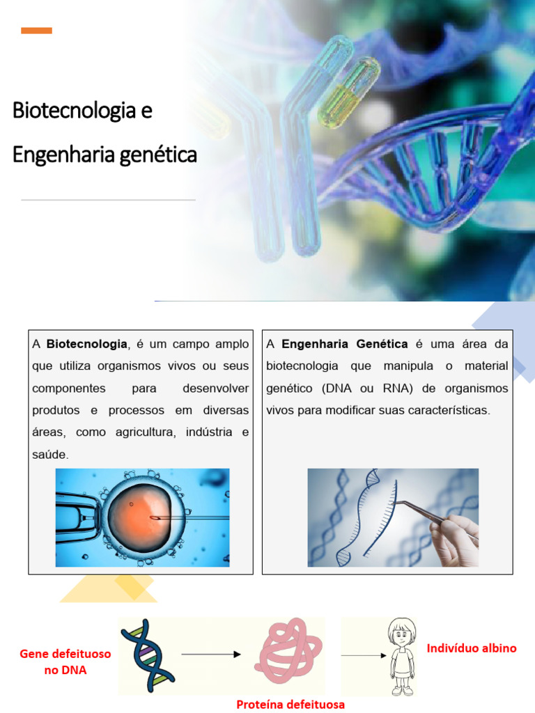 Biotecnologia e Engenharia Genética: Fundamentos | PDF | DNA | Genética