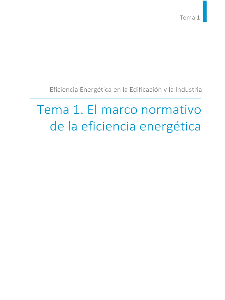 Marco Normativo de Eficiencia Energética | PDF | Uso eficiente de ...