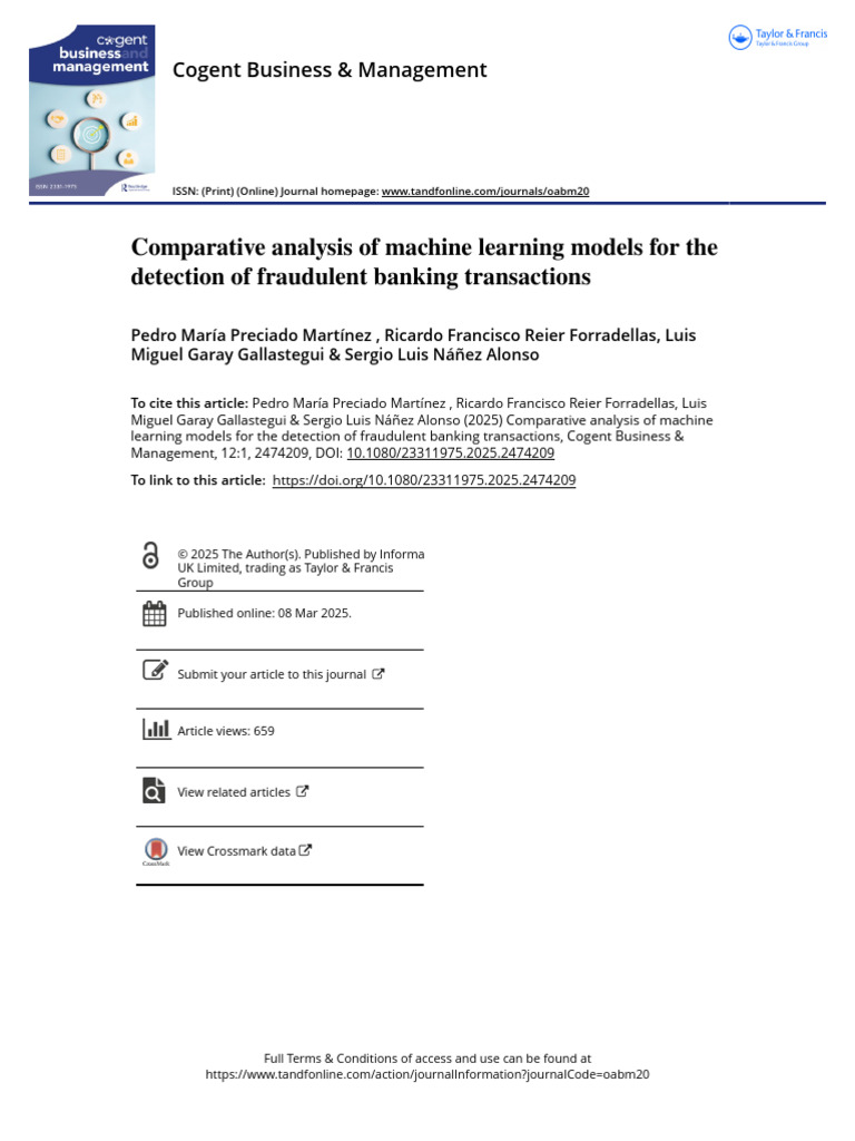 Machine Learning for Fraud Detection | PDF | Machine Learning | Support ...