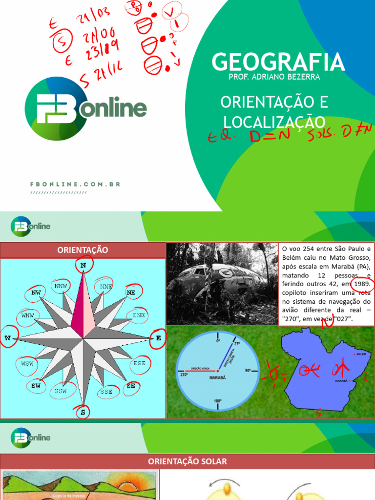 Orientação e Localização na Geografia | PDF | Sistema de Posicionamento ...
