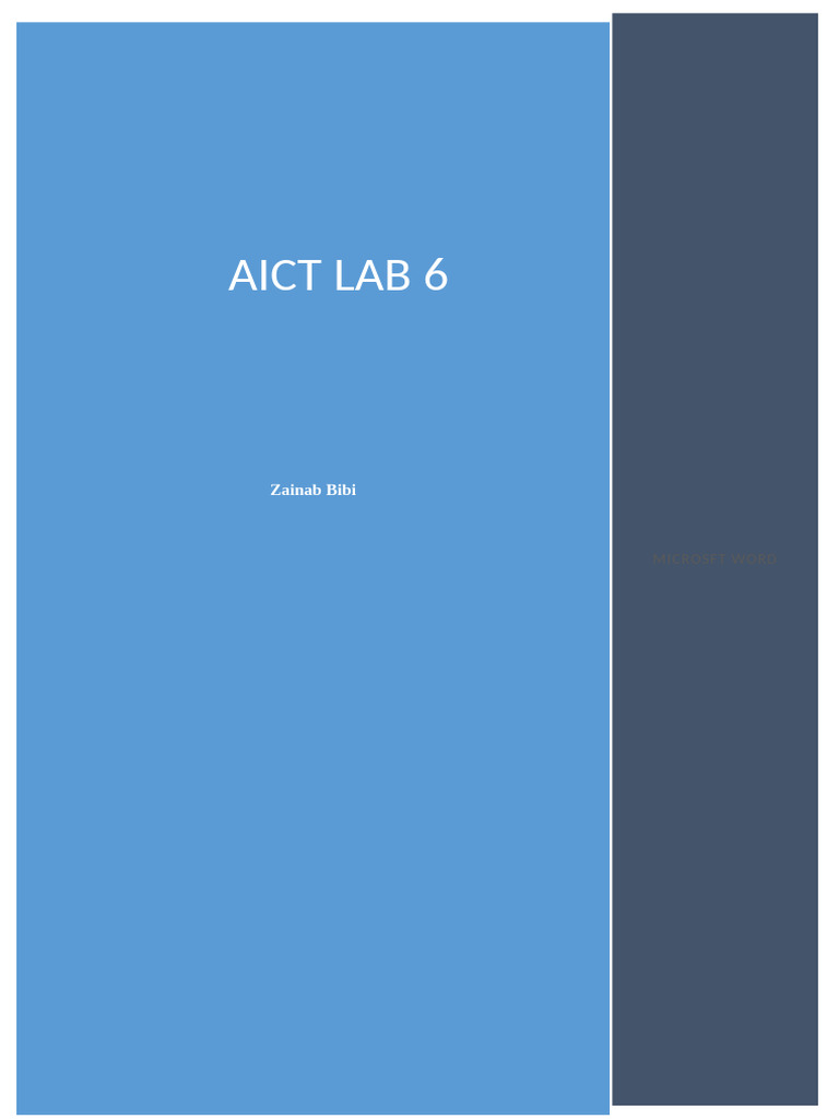 Microsoft Word Lab Tasks Guide | PDF | Microsoft Word | Personal ...