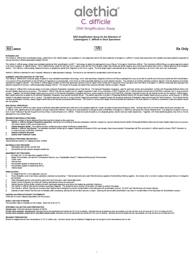 Clostridium Alethia | PDF | Sensitivity And Specificity | Microbiology