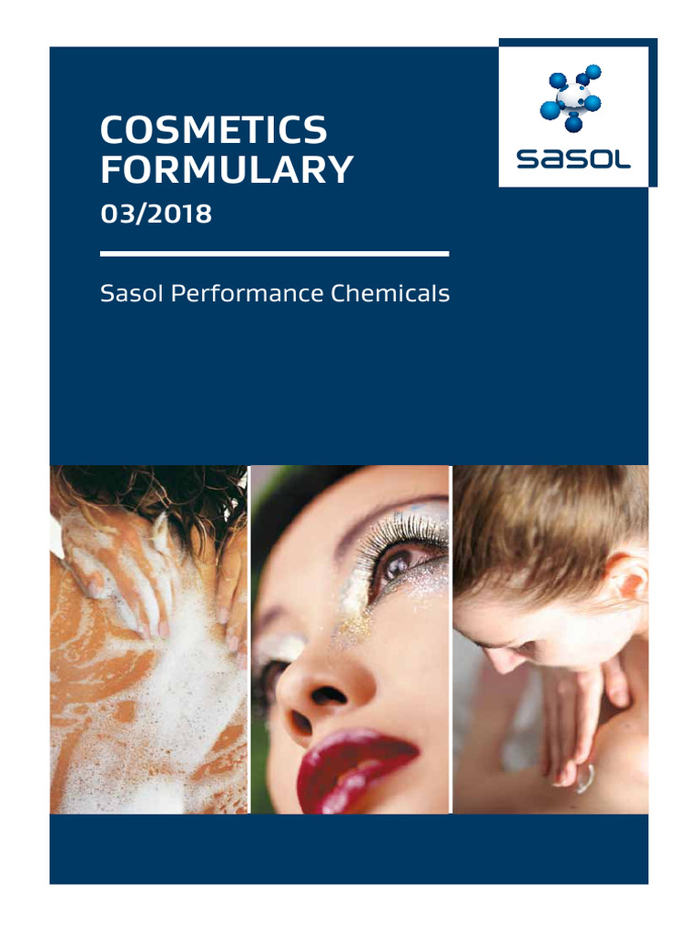 Sasol Cosmetics Formulary Guide | PDF | Sunscreen | Surfactant