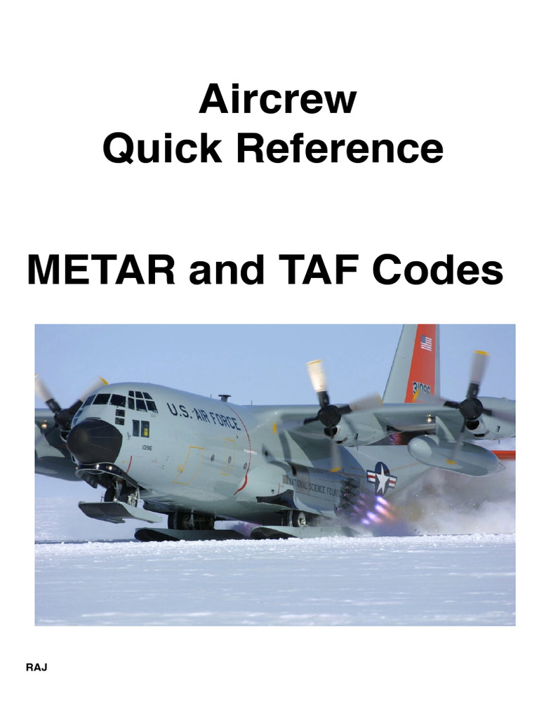 Metar, Tafor | PDF | Meteorology | Branches Of Meteorology