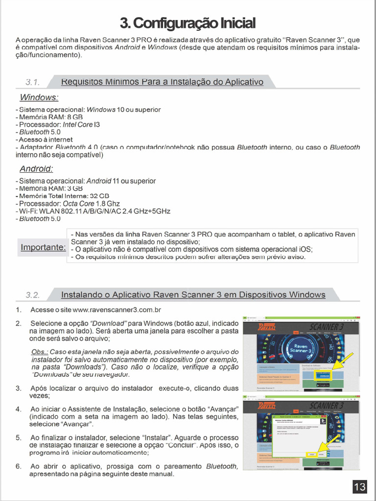 Configurando Scanner 3 Pro | PDF